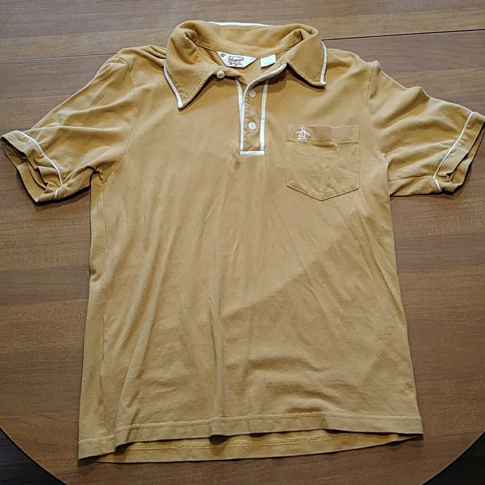 Original penguin vintage style retro polo shirt